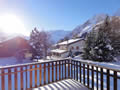 Sunny chalet terrace