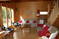 West side of the chalet and mountains